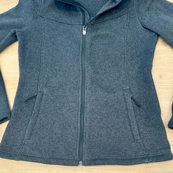 The NorthFace Fleece Zip Down Jacket - Women's Medium - Picture 3 of 7